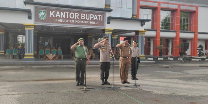 Antisipasi Bencana, Forkopimda Inhu Laksanakan Apel Bersama