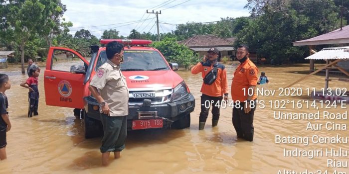 Banjir di Beberapa Kecamatan di Kabupaten Indragiri Hulu, KPBD Siapkan Personel dan Peralatan