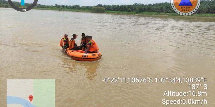 Warga Kampung Besar Seberang Tenggelam di Sungai Indragiri