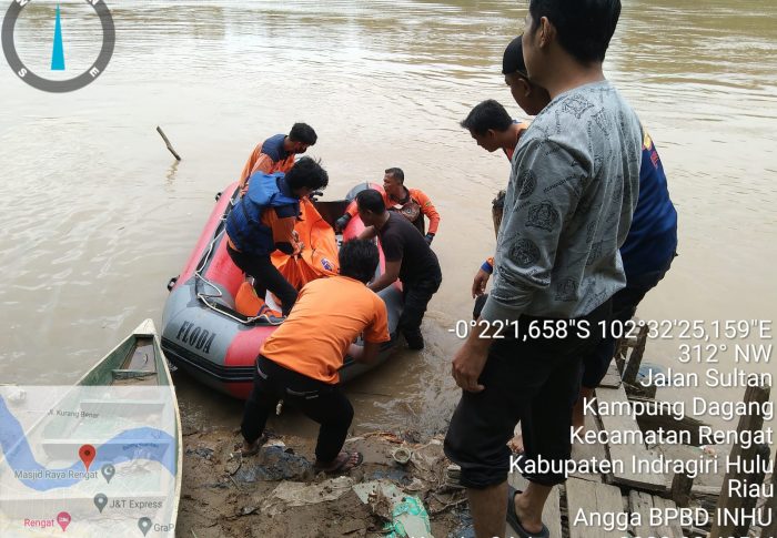 Korban Tenggelam dipasiran Kecamatan Rengat