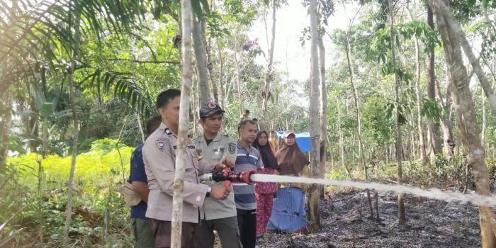 Pemadaman Kebakaran Lahan di Kecamatan Rengat Barat