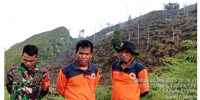 Groundcheck Titik Api Oleh Satgas Kebakaran Hutan dan Lahan KPBD Kab.Inhu